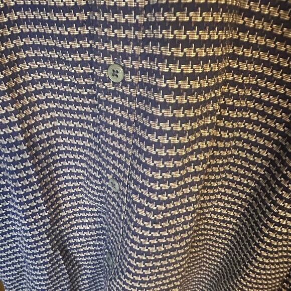 Robert Graham Modern Americana Blue Tailored Fit Button Down Shirt - Picture 7 of 11